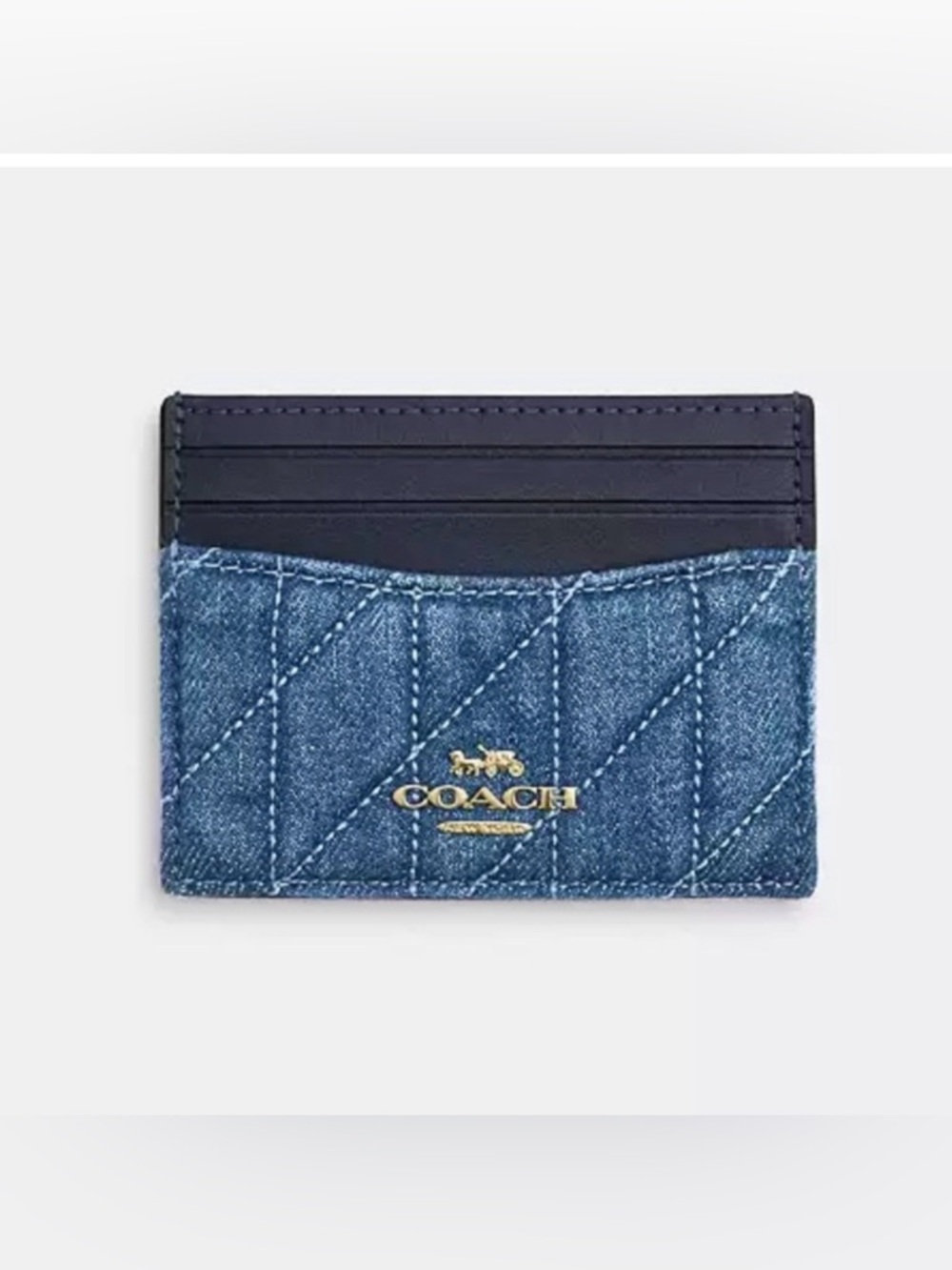 🌸COACH QUILTED SLIM CARD CASE NWT🌸
